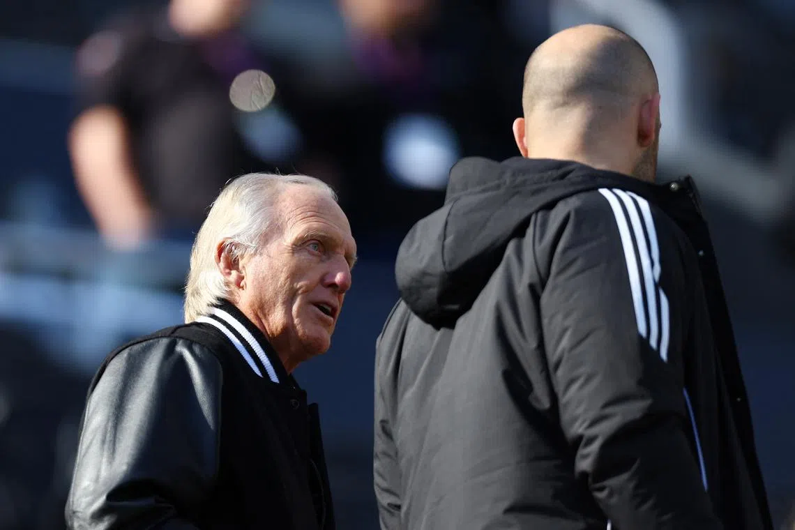 Soccer Football - Premier League - Newcastle United v Manchester City - St James' Park, Newcastle, Britain - September 28, 2024 Former golfer and LIV Golf Investments CEO Greg Norman is pictured inside the stadium before the match Action Images via Reuters/Lee Smith/ File Photo