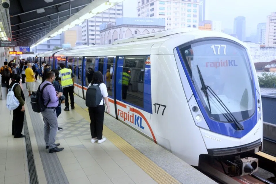 Star Lrt Malaysia Stadtbahn Kuala Lumpur Redaktionelles Stockbild.