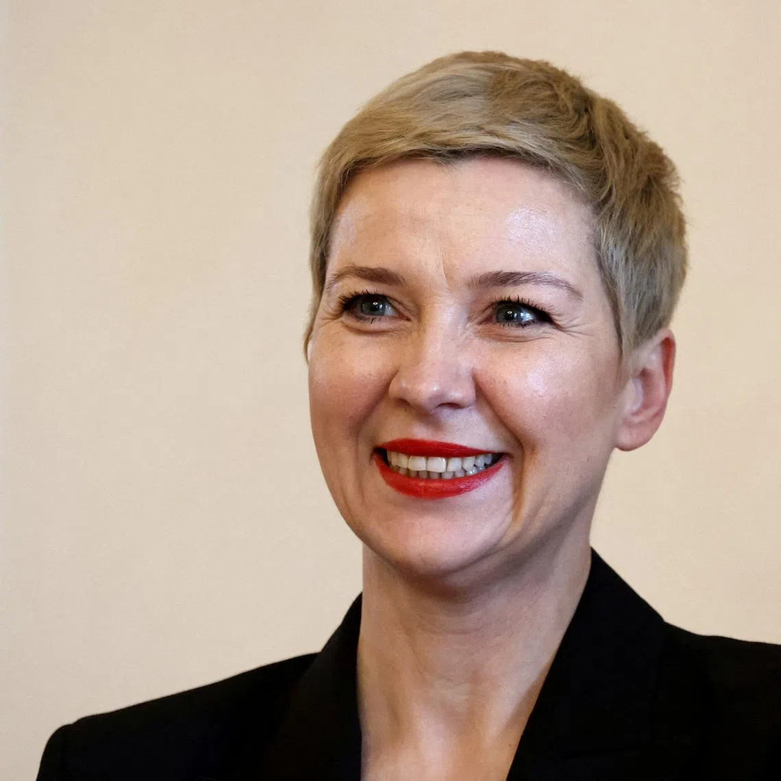 FILE PHOTO: Belarusian opposition leader Maria Kalesnikava attends a meeting with German President Frank-Walter Steinmeier (not pictured), in Berlin, Germany, January 15, 2026. REUTERS/Liesa Johannssen/File Photo