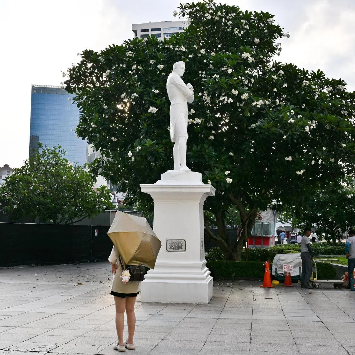 The public will not be able to take photos with the statue of Sir Stamford Raffles when maintenance works are under way from 9am to 6pm on June 30.