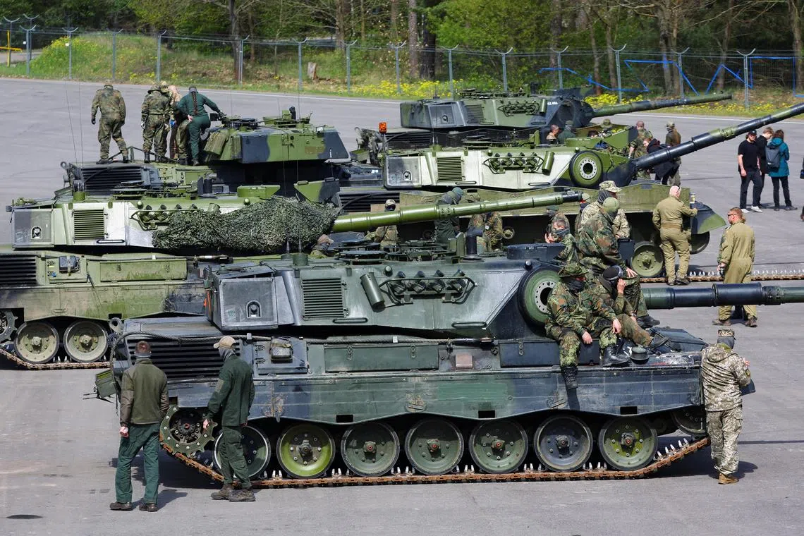 Germany is sending at least 30 Leopard 1 tanks to Ukraine as part of the package.