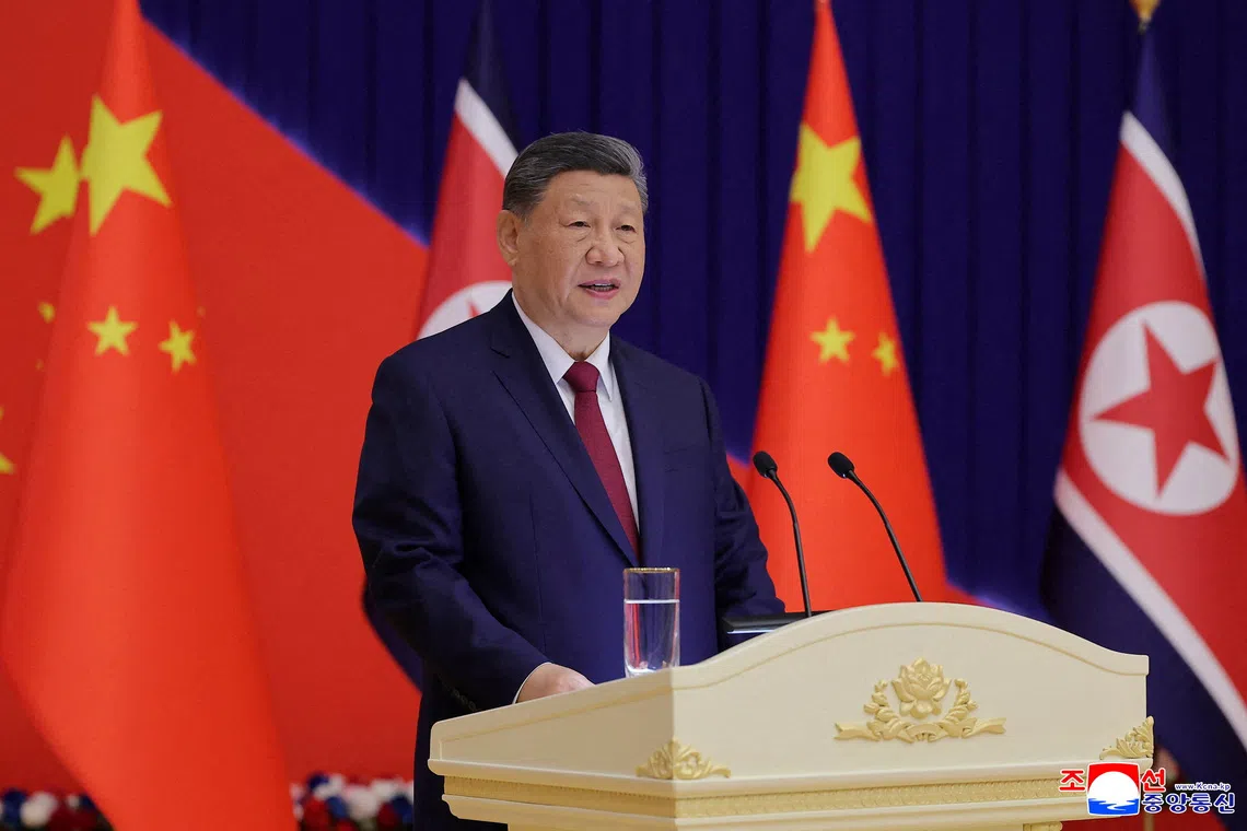 Chinese President Xi Jinping emphasised upholding the Communist Party of China’s “absolute leadership” over the armed forces and advancing the “political building of the military”.