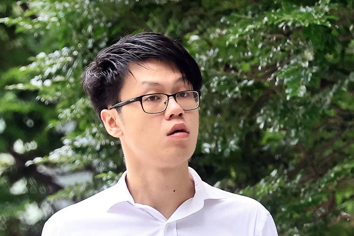 Yeo Zhuo Ping arriving at the State Courts on Nov 18. He had attempted to rape a Thai disco singer in 2018.