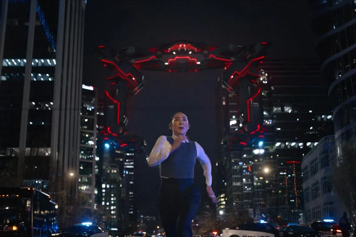 Korean-American actress Greta Lee in Tron: Ares.