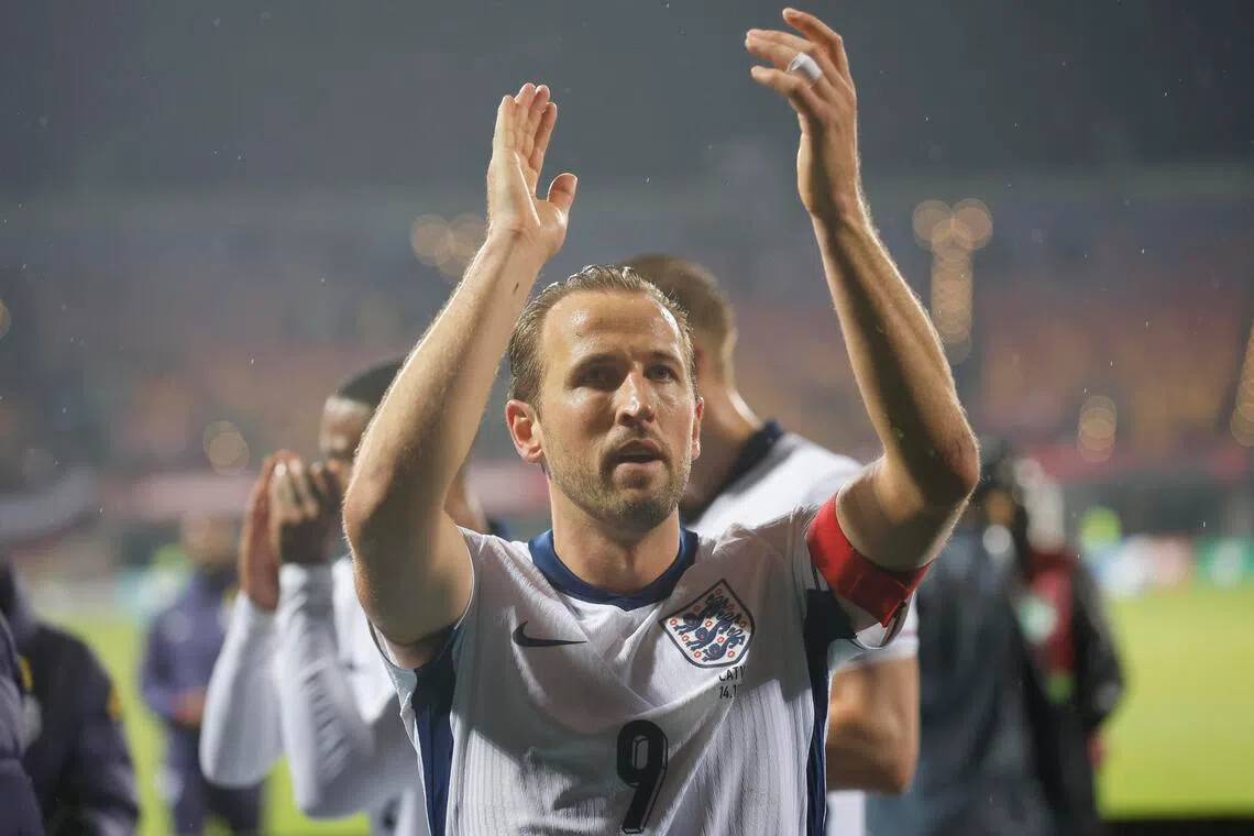 England's Harry Kane after winning the World Cup qualifier against Latvia.