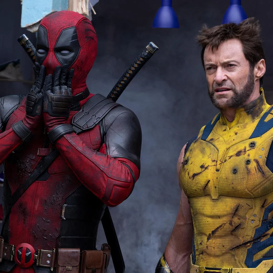 kldeadpool04 - Ryan Reynolds and Hugh Jackman in the movie. Credit: Courtesy of The Walt Disney Company