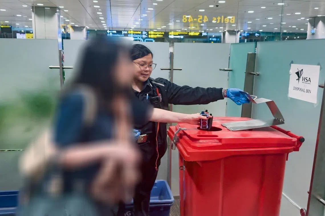 42 travellers found with vapes, over 240 vaping devices seized at S’pore checkpoints within 4 days