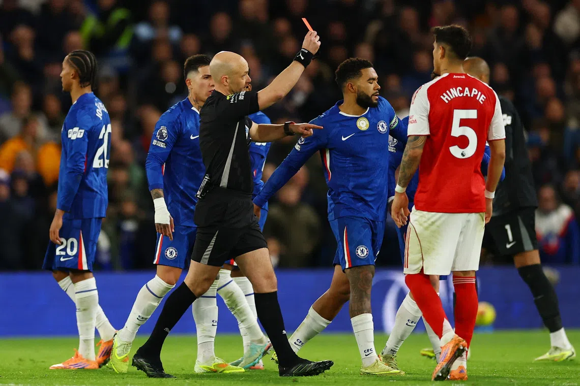 Red card experts Chelsea learn how to cope with 10 men