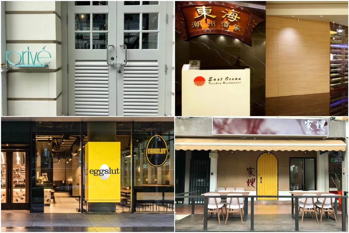 Restaurant chains Prive and Eggslut, heritage brand Ka-Soh, and East Ocean Teochew Restaurant are among the F&B operators closing in 2025.