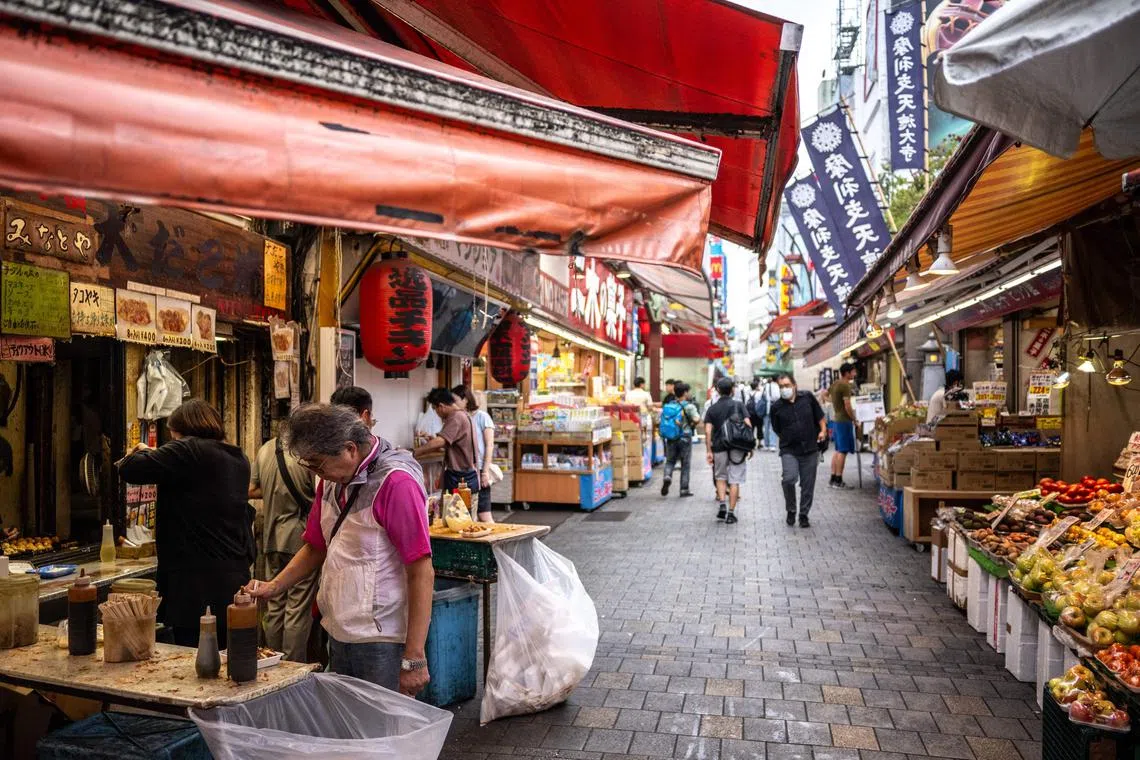 Household spending fell 5 per cent in July from a year earlier, sliding for five consecutive months.