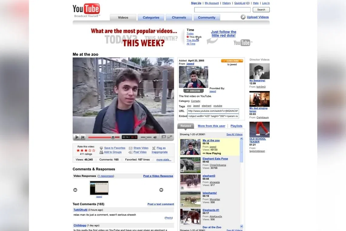 Museum curators worked with YouTube to rebuild the design and experience of the watch page, using internet archives from Dec 8, 2006 - the oldest available. 