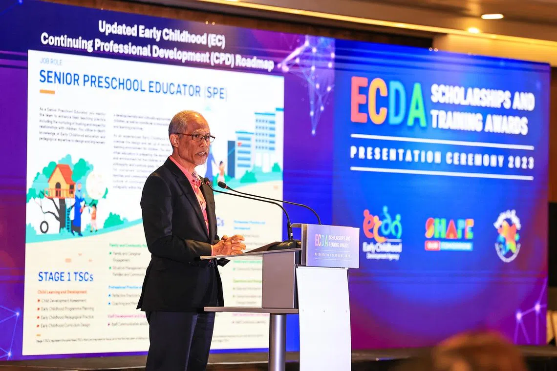 Minister for Social and Family Development Masagos Zulkifli noted that there are more career progression opportunities for early childhood educators.