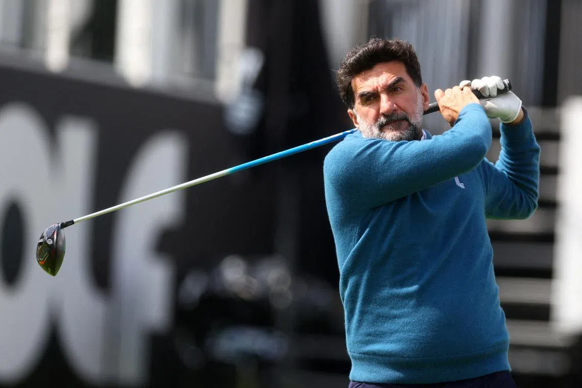 FILE PHOTO: Golf - LIV Golf Invitational - London - Centurion Golf Club, St Albans, Britain - July 6, 2023 Newcastle United chairman and Saudi Public Investment Fund governor Yasir Al-Rumayyan during the pro-am Action Images via Reuters/Paul Childs/File Photo