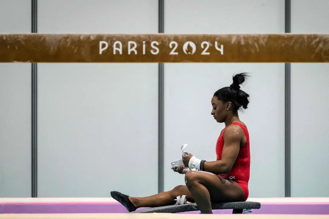 American gymnast Simone Biles had helped lift the mental health stigma at the Tokyo Olympics, a boon for competitors in all sports.