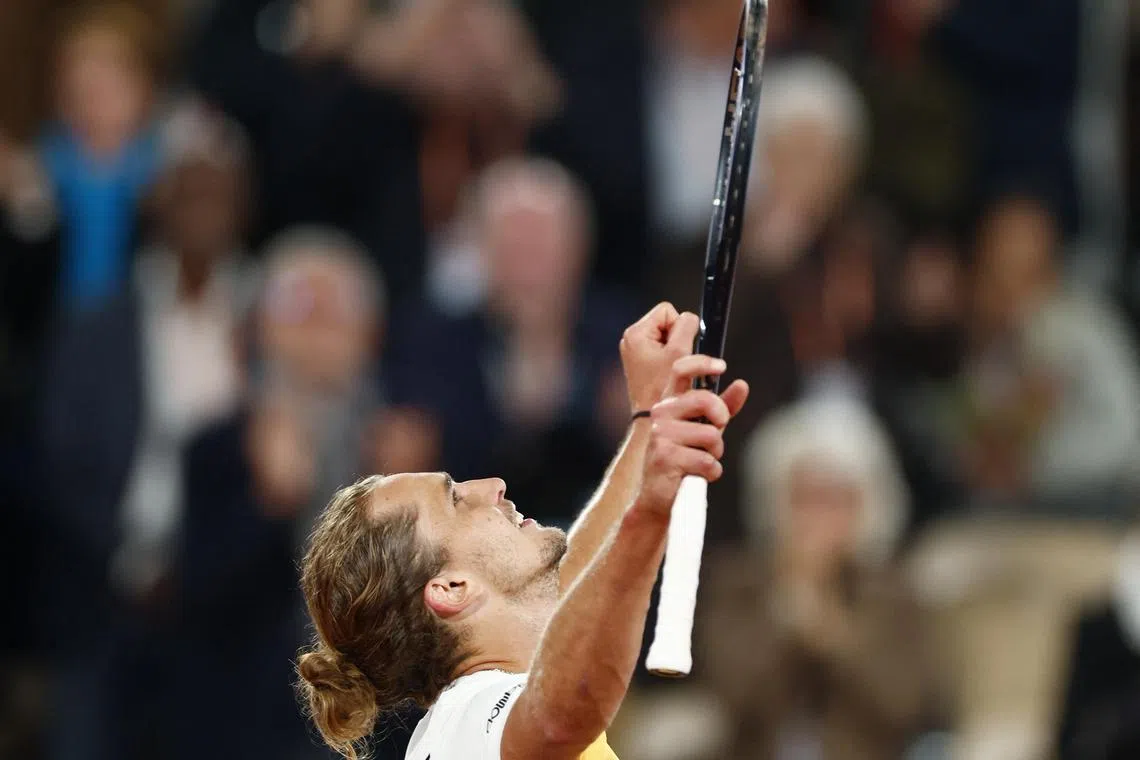World number four Zverev came through against Tallon Griekspoor of the Netherlands 3-6, 6-4, 6-2, 4-6, 7-6 (10/3).