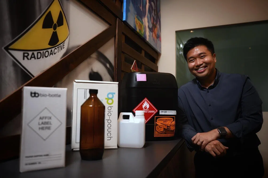 Mr Fatah Nawawi, 37, manager, Training and Development at SAAA@Singapore, whose duties include training people to handle dangerous goods, photographed on Aug 26, 2025.