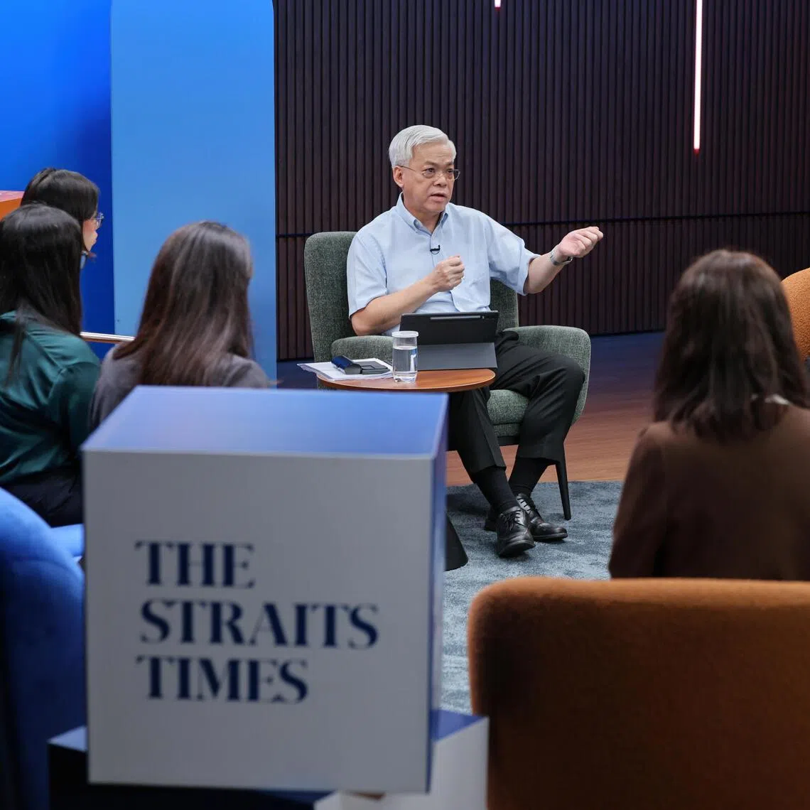 SPH Media executive chairman Chan Yeng Kit in an interview with SPH Media journalists on Sept 17.