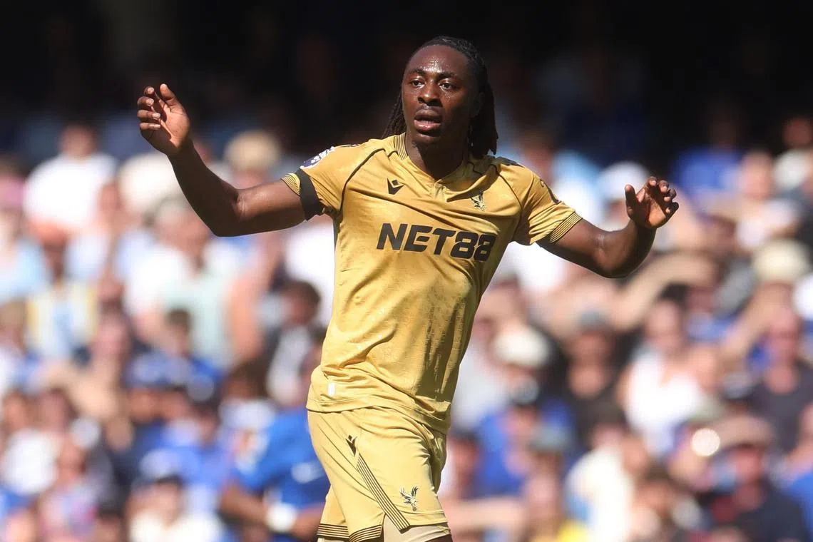 Eberechi Eze of Crystal Palace during the Premier League match against Chelsea.