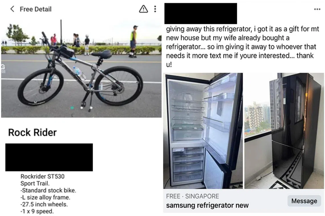 Giveaway offers included a variety of items ranging from bicycles to bulky kitchen appliances like refrigerators.