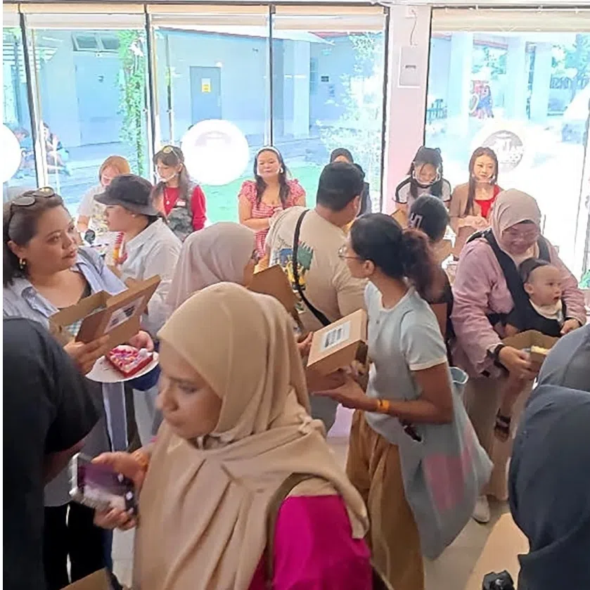 The Slice Slice Baby event on September 14 was marketed as Singapore's take on the viral cake picnic trend.