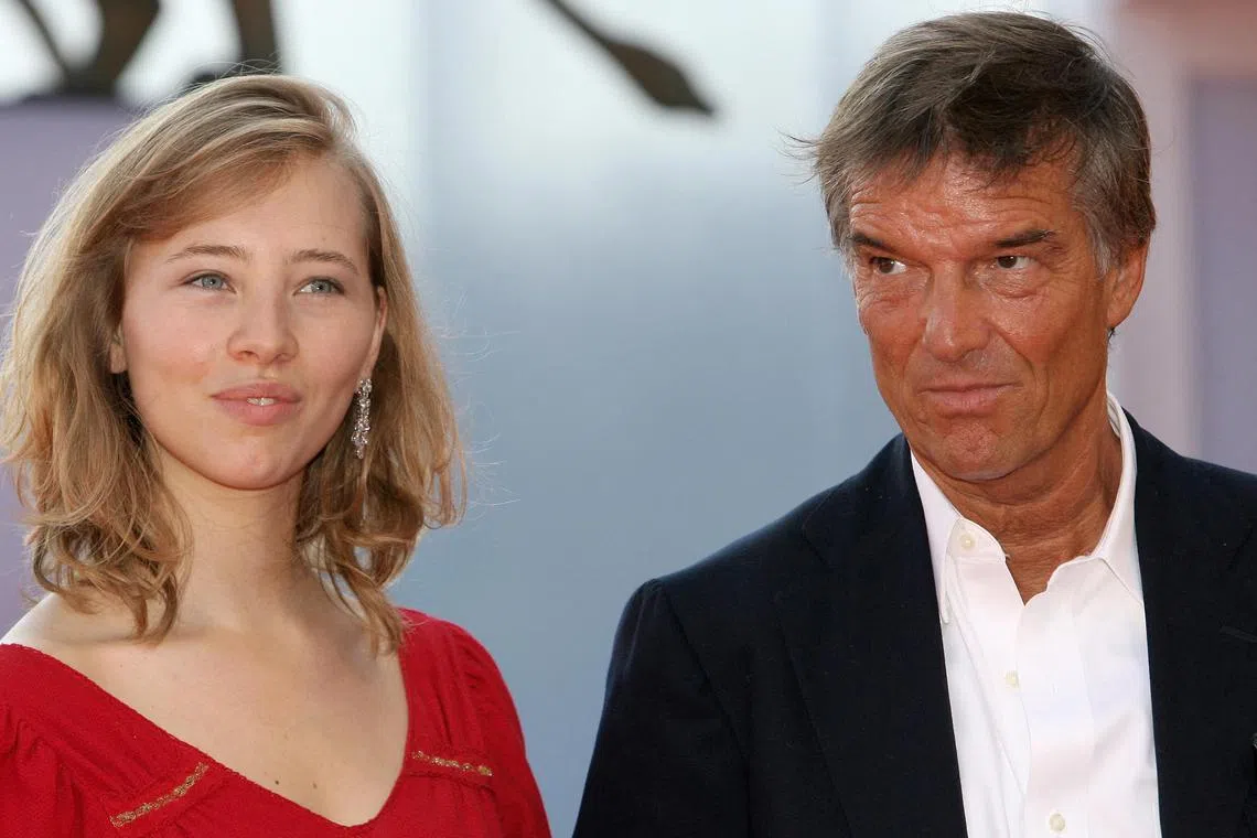 A 2006 photo shows French actress Isild Le Besco and film director Benoit Jacquot at the Venice Film Festival in Italy.