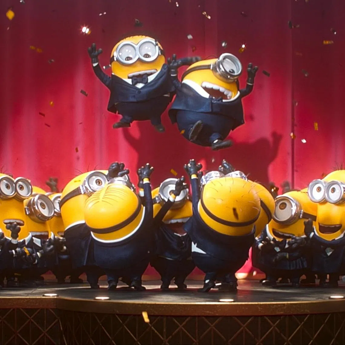 A scene from the animated prequel comedy Minions & Monsters.