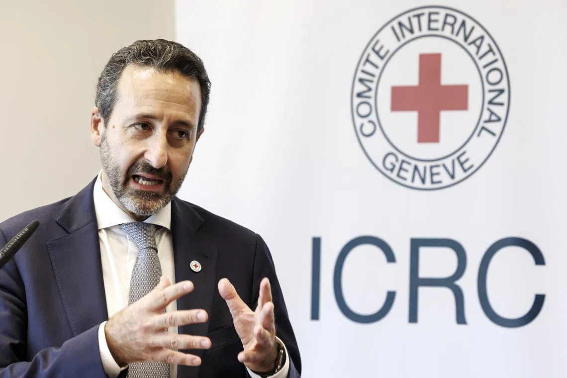 ICRC director-general Robert Mardini tells reporters there is a need to "rethink the humanitarian system".