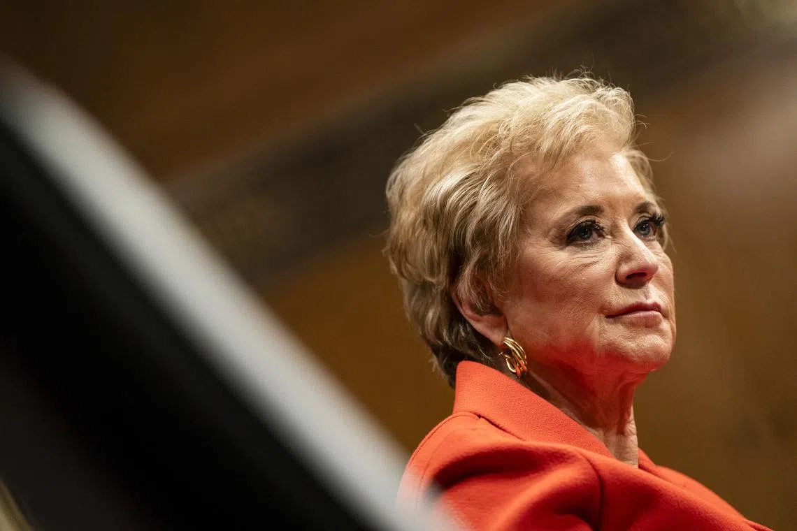 Secretary of Education Linda McMahon said the reductions would ensure more efficiency and accountability.