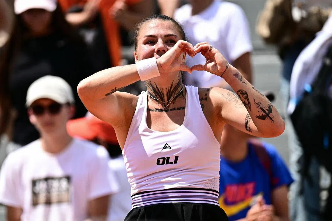 Ukraine's Oleksandra Oliynykova has called on the WTA to take action against players who support Russia's invasion of Ukraine.