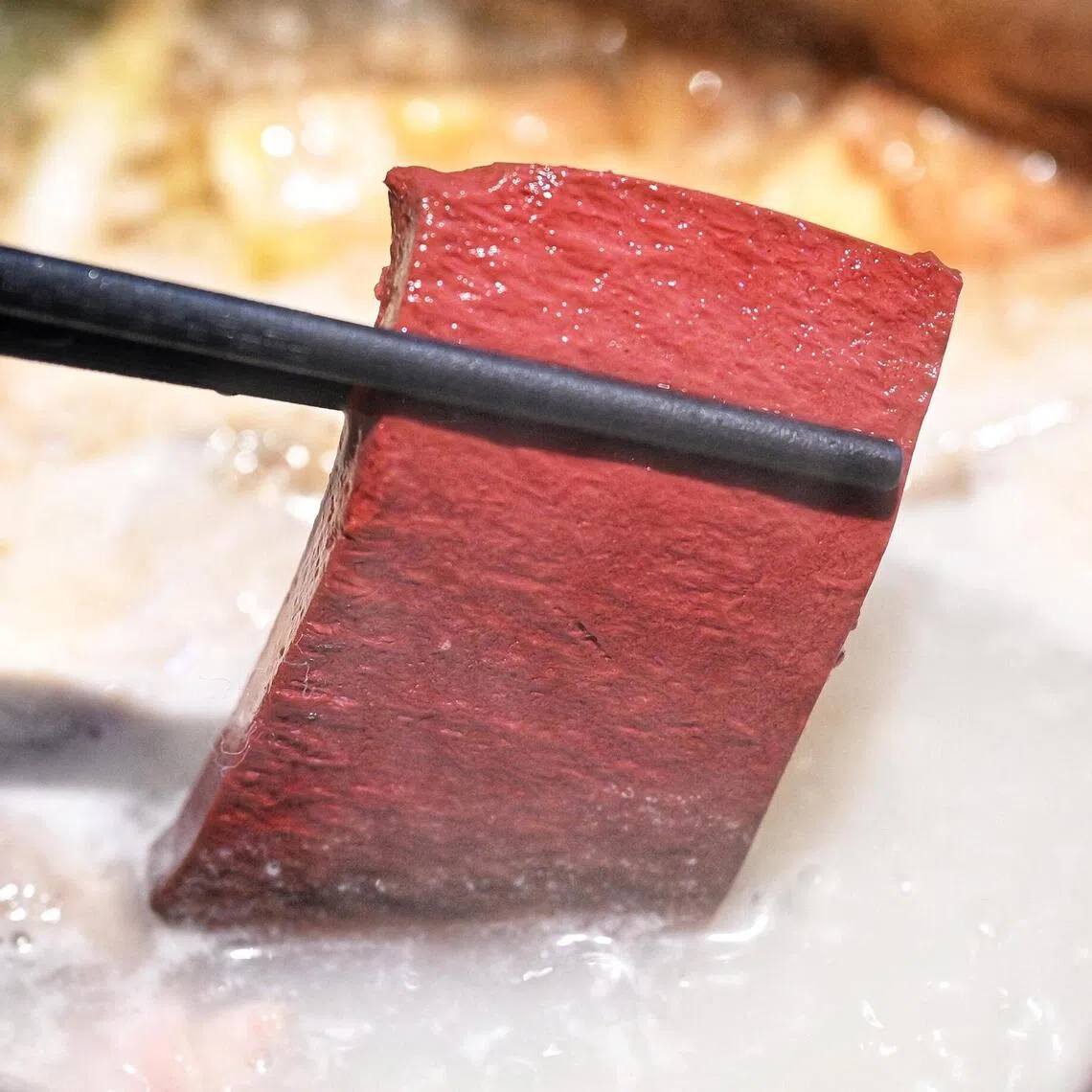 Pig’s blood was banned in Singapore in 1999 following the Nipah virus outbreak.