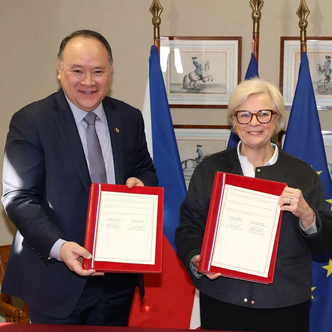 Philippine Defence Secretary Gilberto Teodoro and French Minister for the Armed Forces and Veterans Catherine Vautrin signed the agreement on March 26.
