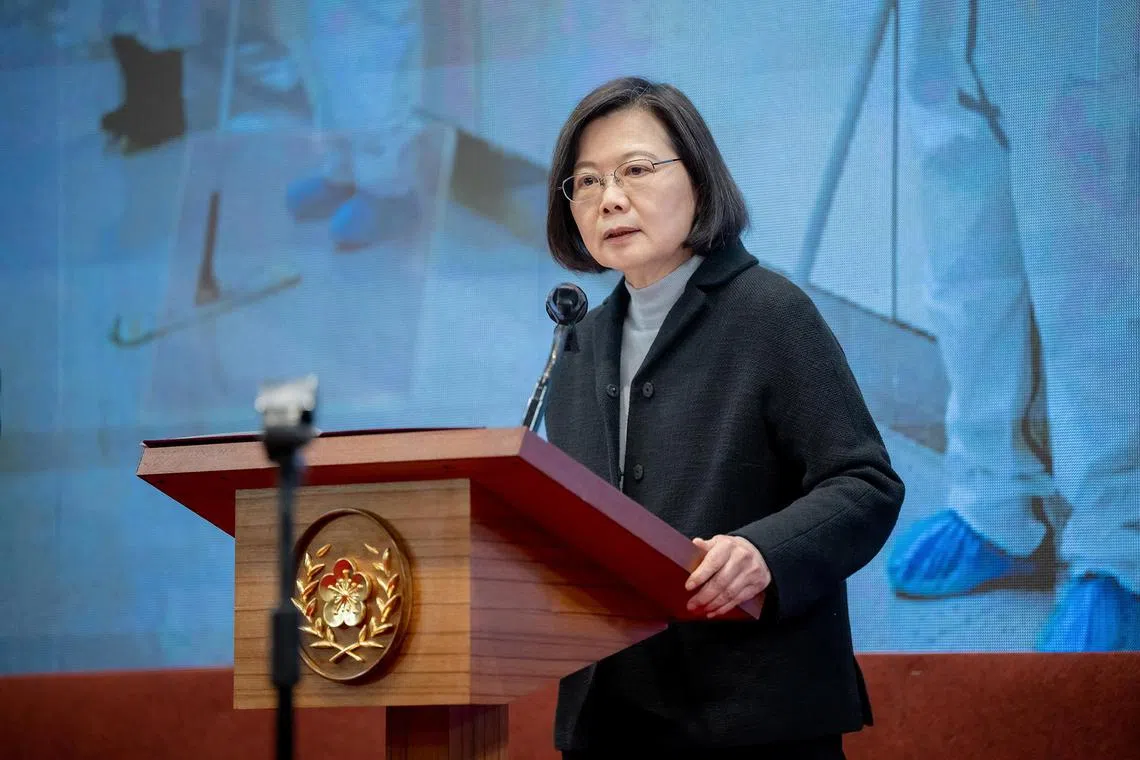 President Tsai said Ms Tsai said the war in Ukraine has made the world appreciate the value of peace. 