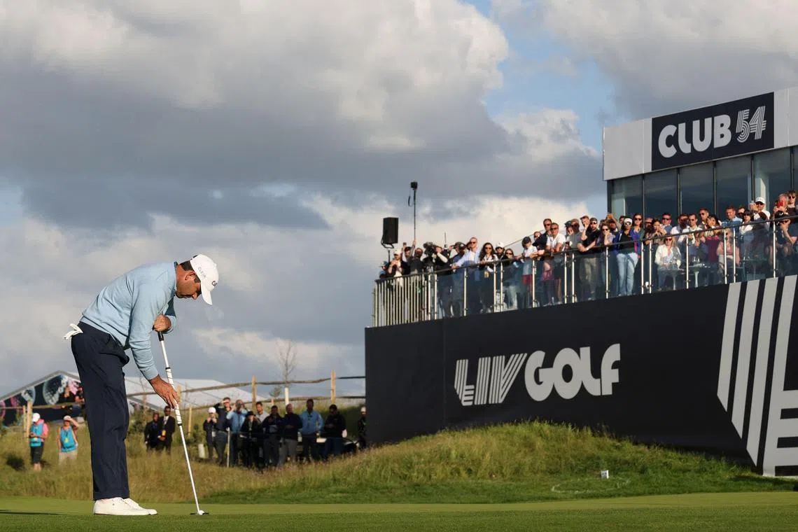 South African Charl Schwartzel won the inauguaral LIV Golf Invitational Series event at The Centurion Club north of London in June 2022.