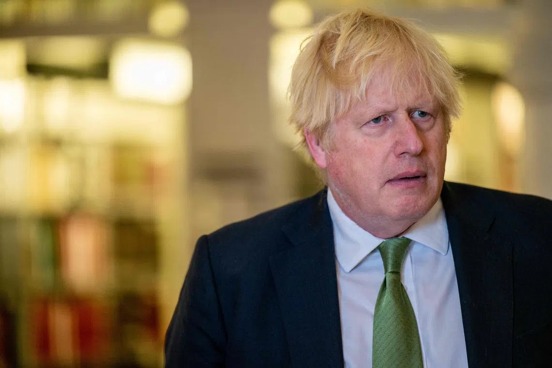 Ministerial diaries showed visits by former British Prime Minister Boris Johnson's friends to Chequers during the pandemic.