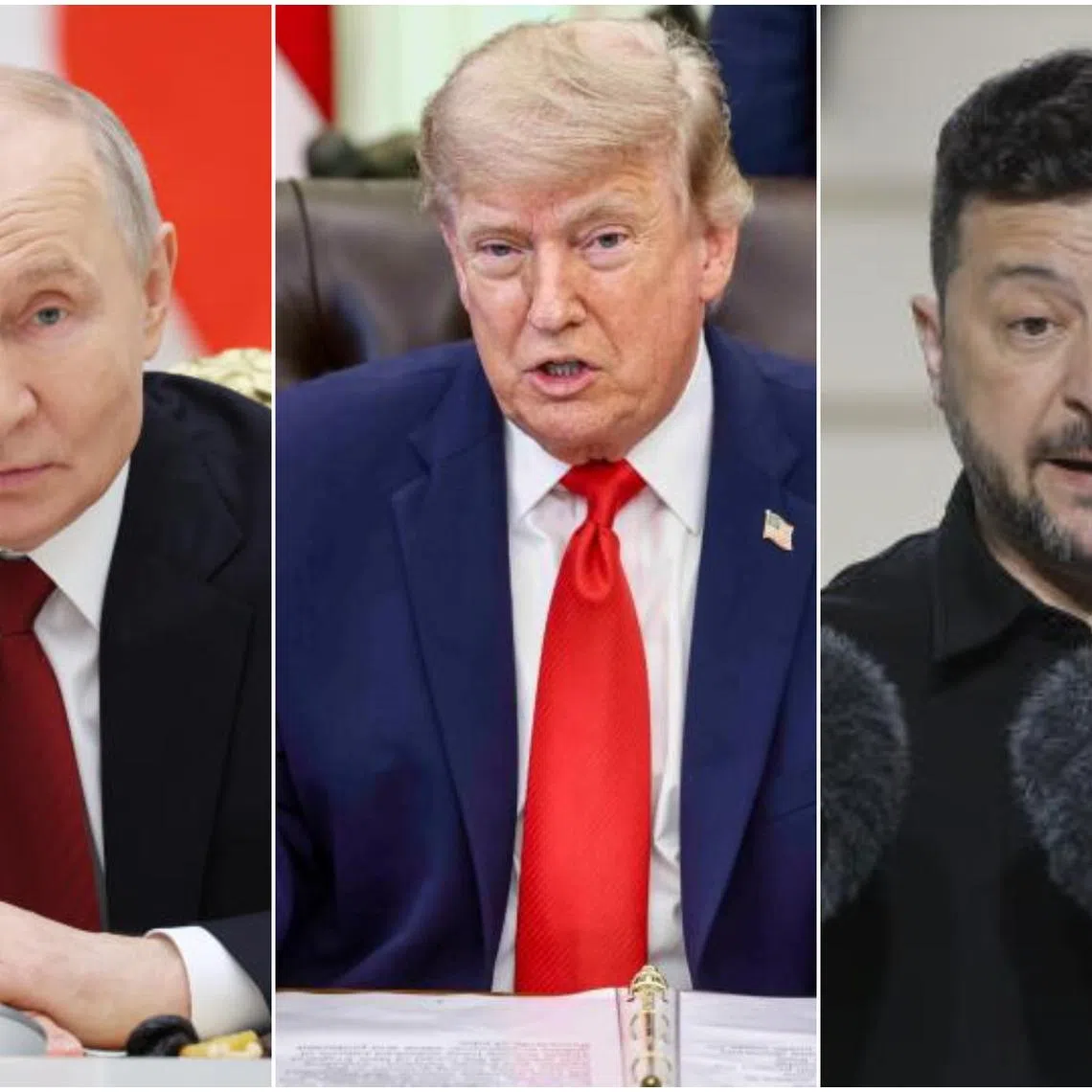 US President Donald Trump has held calls with Russian President Vladimir Putin (left) and Ukrainian President Volodymyr Zelensky (right), even as efforts to end the war in Ukraine remain stalled.