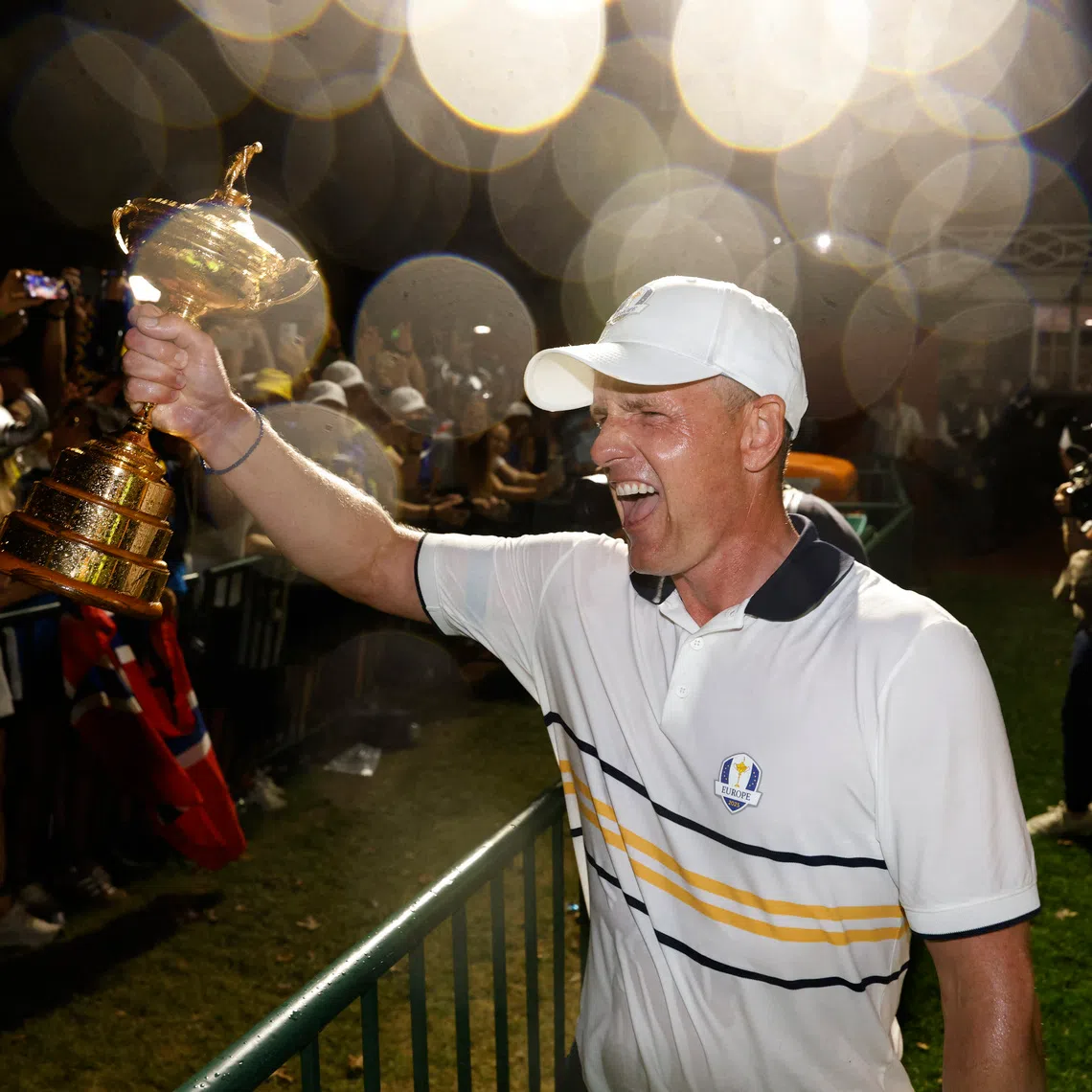 Luke Donald (above) became the first captain to win back-to-back Cups since English compatriot Tony Jacklin in 1987.