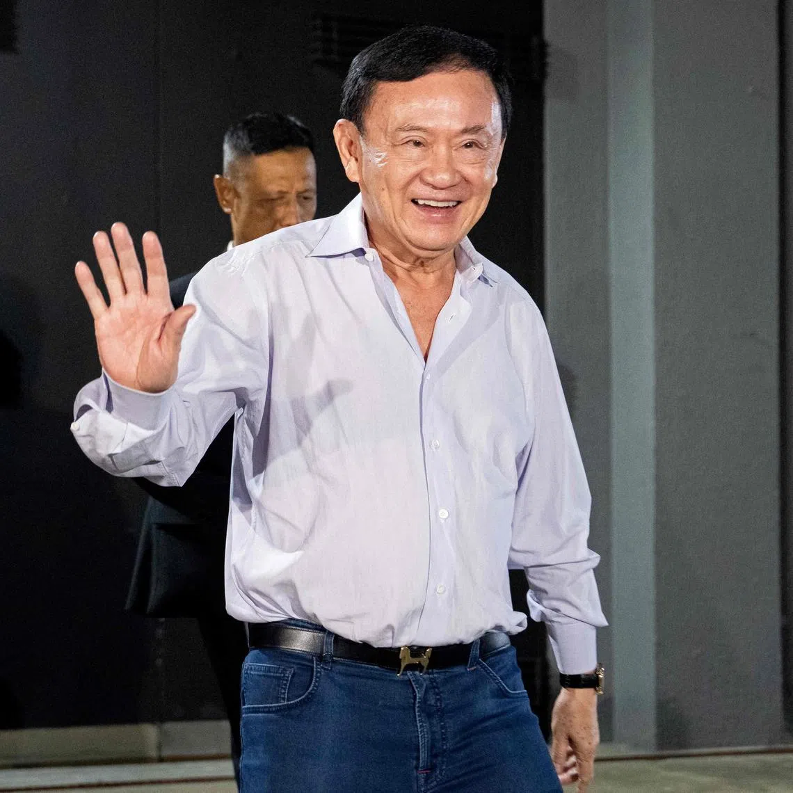 Thaksin said he is in Singapore for a “health check-up” and will fly back to Bangkok on the evening of Sept 8.