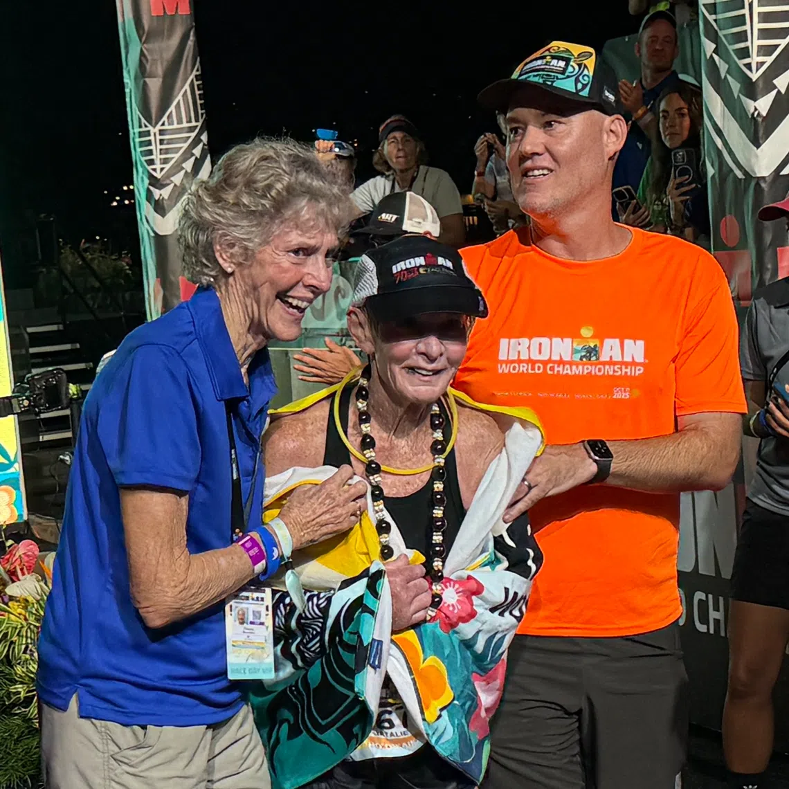 Natalie Grabow completed the 3.8km swim, 180km bike ride and 42km run in 16 hours, 45 minutes and 26 seconds,