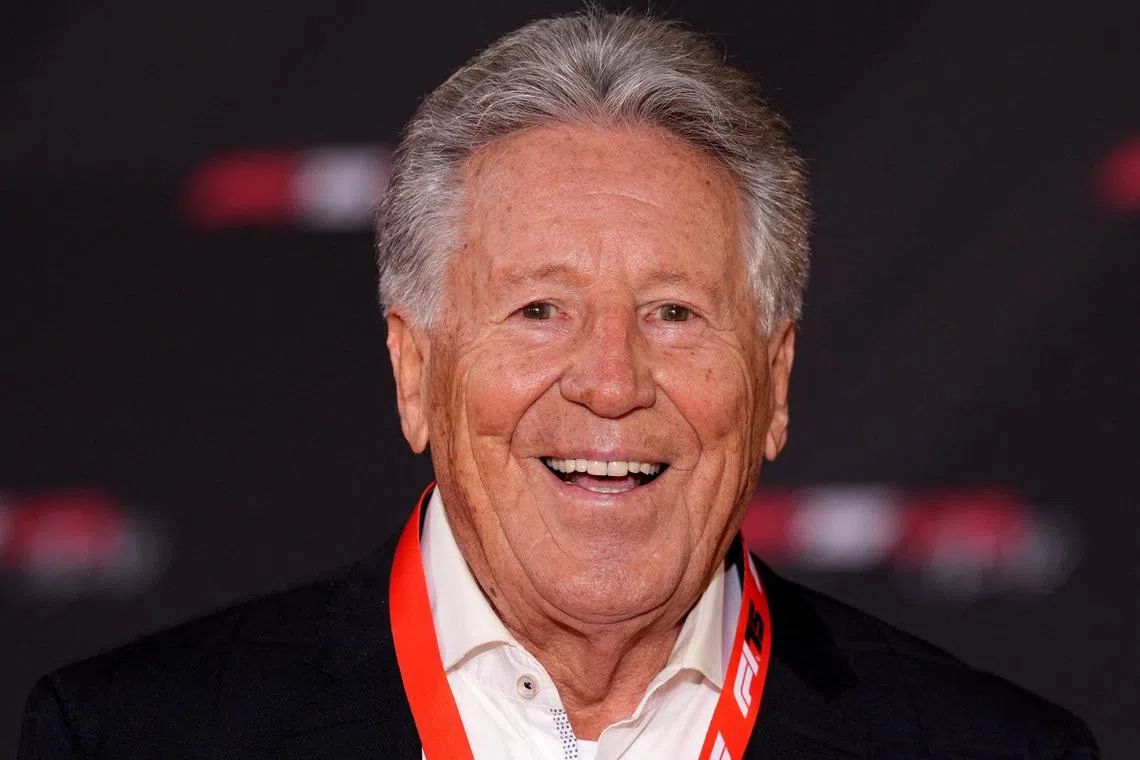 FILE PHOTO: Formula One F1 - F1 75 Live Season Launch - Arrivals - The O2, London, United kIngdom - February 18, 2025 Former driver Mario Andretti arrive before the launch REUTERS/Maja Smiejkowska/File Photo