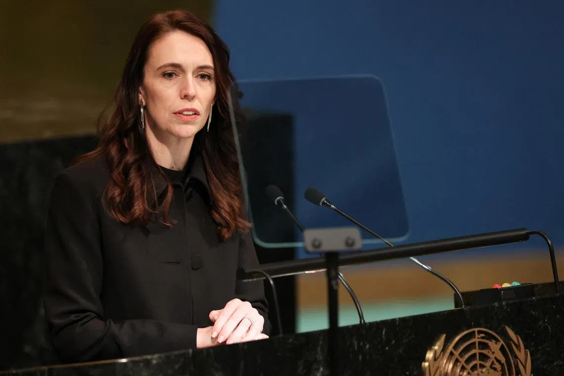 New Zealand Prime Minister Jacinda Ardern's popularity at home has been declining. 