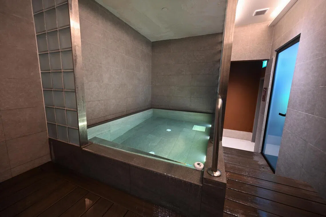 The cold pool at House Longevity studio. For some youth, the sessions are about more than just physical and mental recovery.