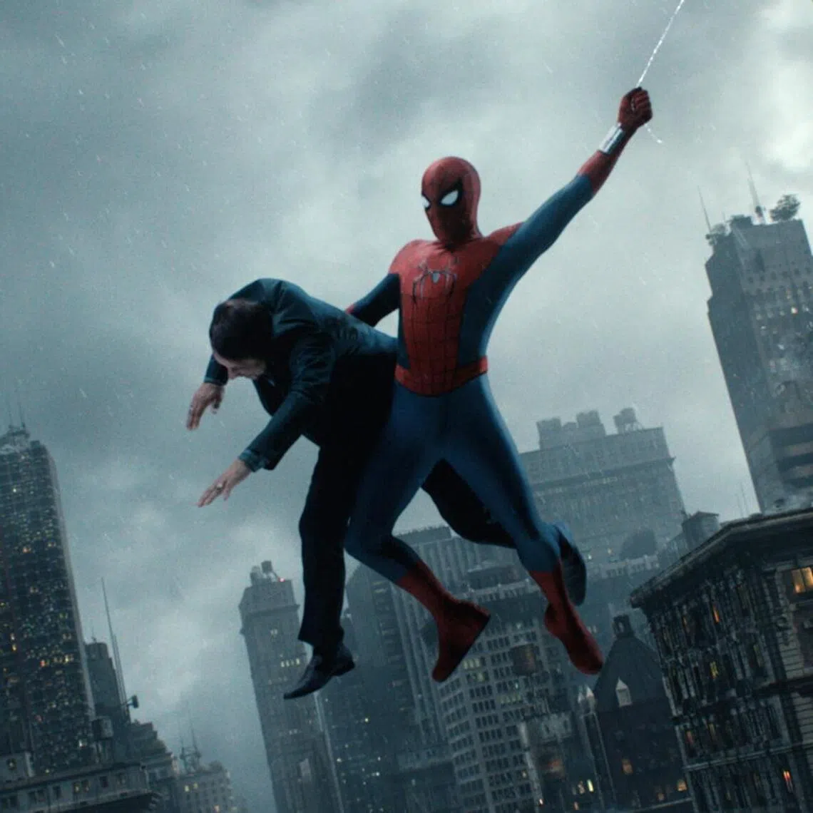 Tom Holland (right) in Spider-Man: Brand New Day.