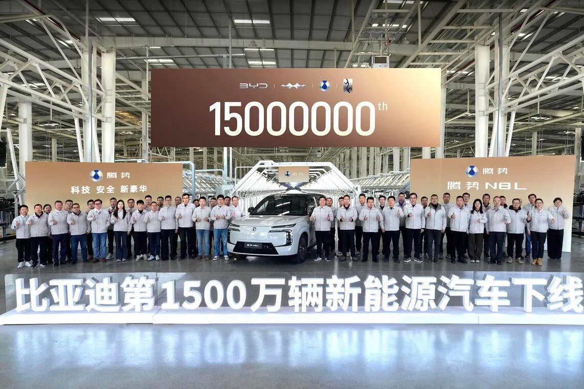 ntfast26 - On Dec 19, 2025, BYD announced that it has produced its 15 millionth new energy vehicle.
Credit: BYD