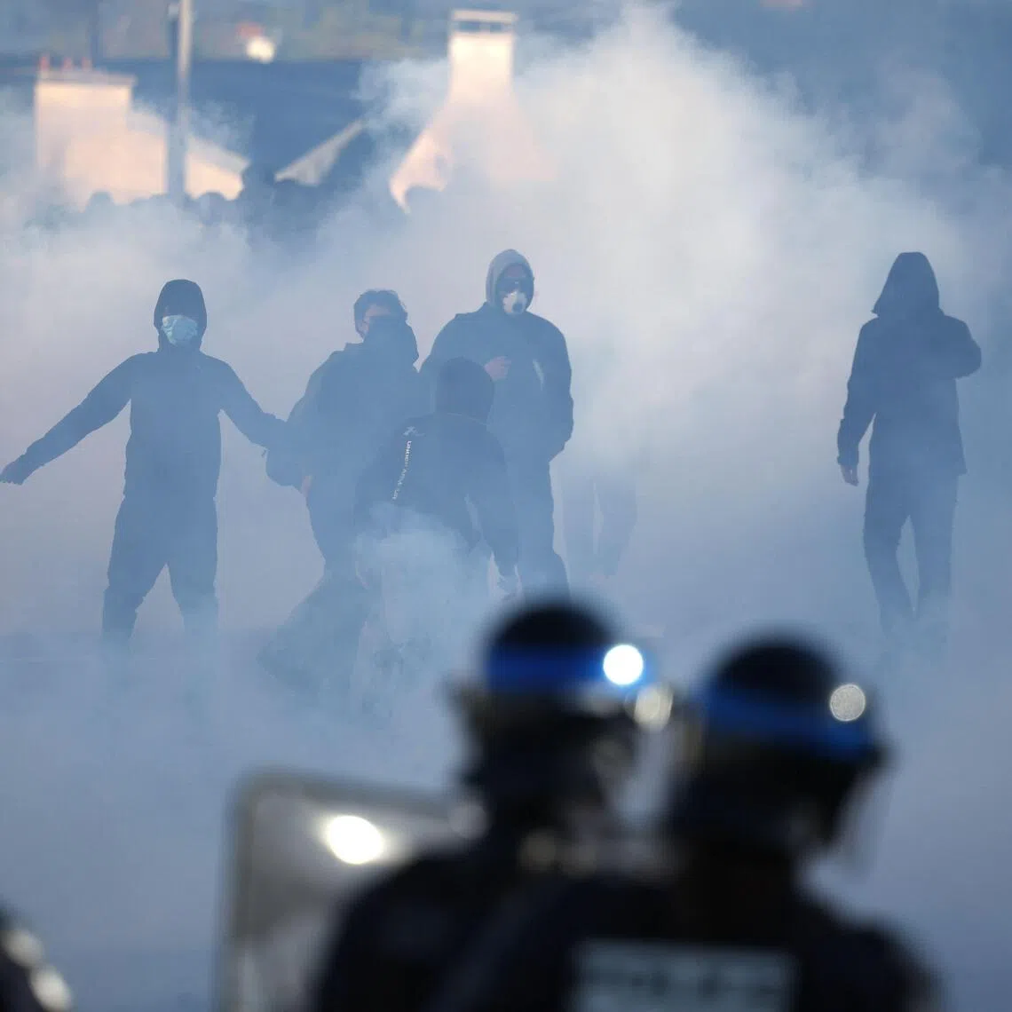 As protests raged at more than 1,200 French high schools this week, police responded with tear gas and rubber bullets in some cases.