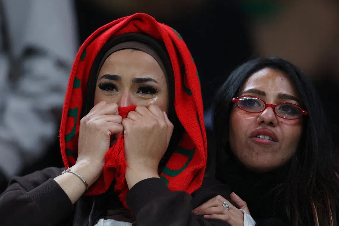 Soccer Football - CAF Africa Cup of Nations - Morocco 2025 - Final - Senegal v Morocco - Prince Moulay Abdellah Stadium, Rabat, Morocco - January 18, 2026 Morocco fans look dejected after the match REUTERS/Amr Abdallah Dalsh
