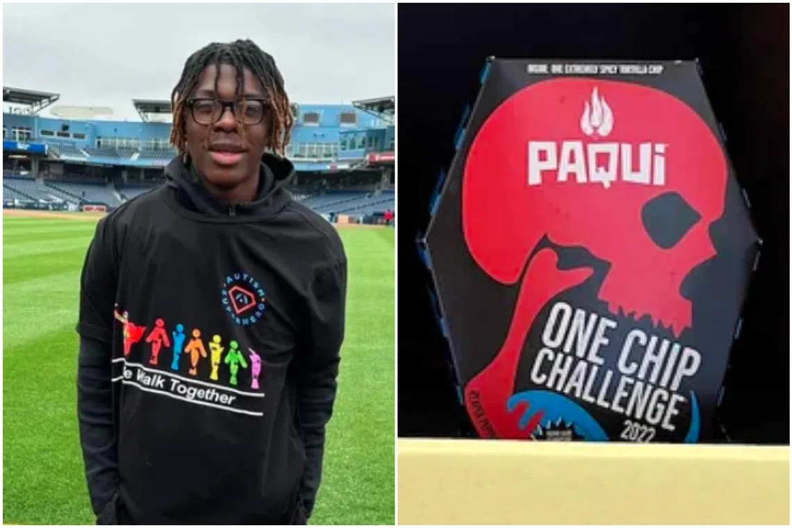 The chip was one of the last things Harris Wolobah, a 14-year-old, ate before he died, his family said. 