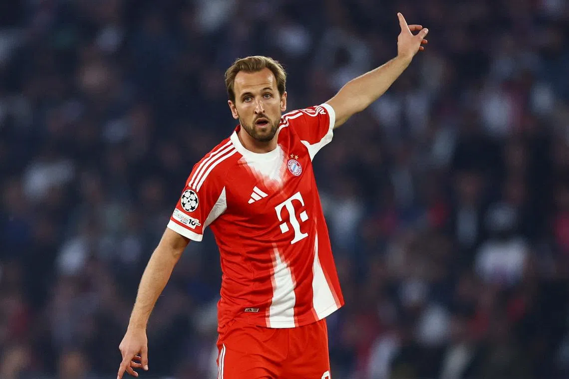 Soccer Football - UEFA Champions League - Semi Final - First Leg - Paris St Germain v Bayern Munich - Parc des Princes, Paris, France - April 28, 2026 Bayern Munich's Harry Kane reacts REUTERS/Sarah Meyssonnier