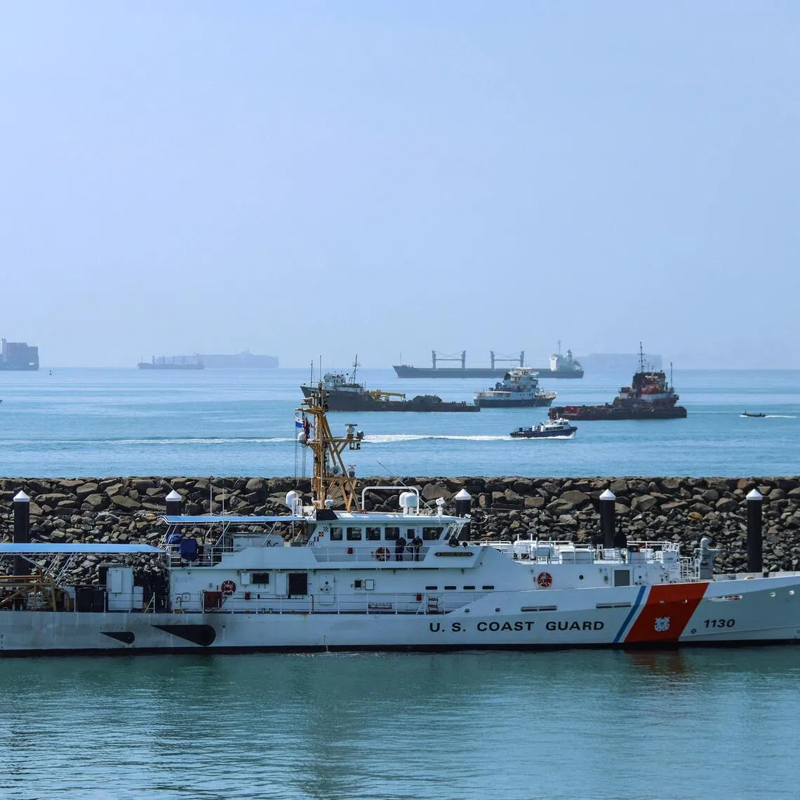The US Coast Guard has asked for advance notice if any of those ships plan to come into a US port.