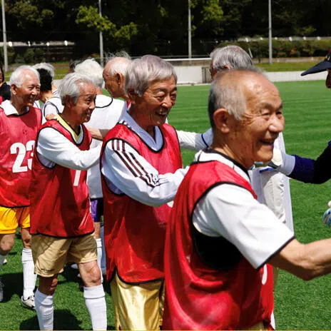  Mutsuhiko NomuraÕs soccer career has spanned 18 World Cups, or 70 years, to be exact. The silver-maned former Japanese national team player is now a member of the brand new over-80 division of TokyoÕs ÒSoccer For LifeÓ (SFL) league, which played its first match this month. The sprightly 83-year-old and his teammates are among a growing number of seniors pushing the boundaries of active living in Japan, one of the worldÕs fastest-greying societies. CREDIT: REUTERS
Close
 Selected
 .
