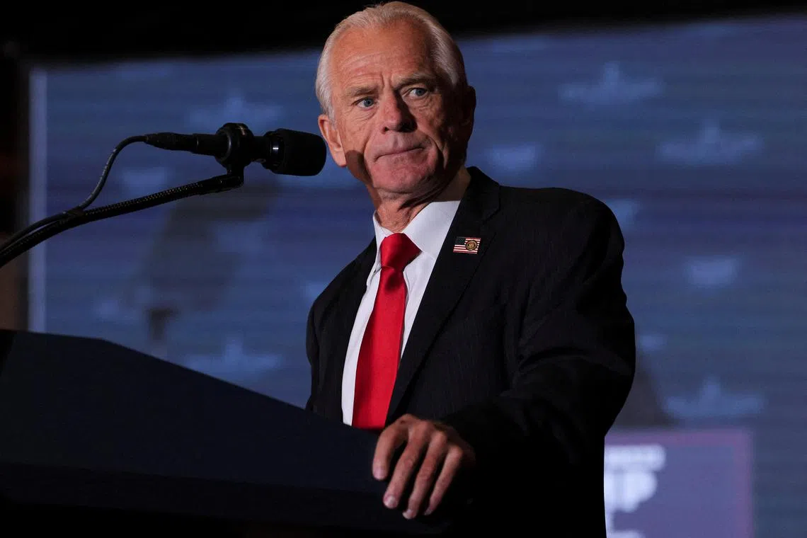 Peter Navarro, Trump’s incoming senior counselor for trade and manufacturing, said the new administration would not look “fondly” on any attempt by China to manipulate its currency.